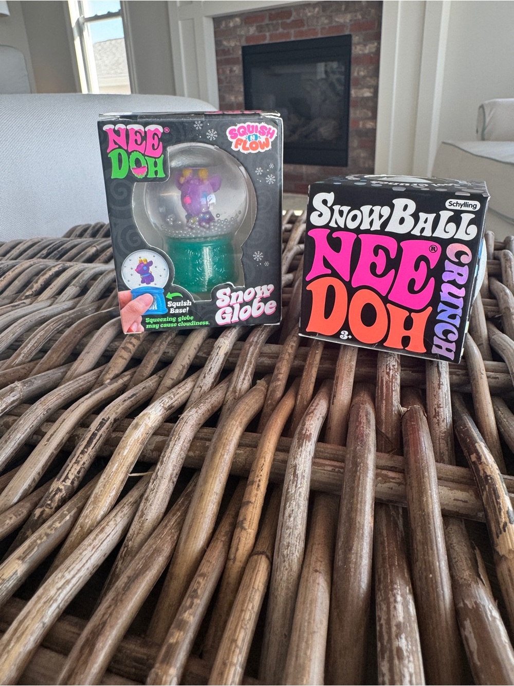 Needoh Christmas Bundle. Rare Snowglobe & Snow Ball. Brand New.